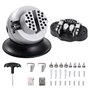 VEVOR Boulet de Graveur 78 mm Étau de Gravure Base Rotative à 360° Étau à Boule Mâchoire Réglable avec 30 Accessoires Outil de R