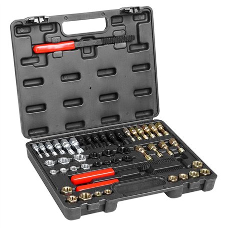 VEVOR Kit Outils à Restaurer Les Filetages Abîmes 49PCs