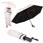 Parapluie hajj anti uv blanc Double Couche Thermo-Protectrice Extérieur Blanc Réfléchissant