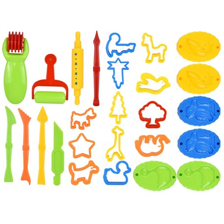 kissral 26pcs Accessoires Pate a Modeler Moule pour Pâte Play Doh Pate à Modeler Accessoires pour Pate a Modeler Play-Doh Convie