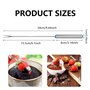 UptVin Fourchettes à Fondue 24 Pcs, Fourchette à Fondue en Acier Inoxydable 24 cm Bâtonnets à Fondue avec Poignée Résistante à l
