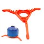 STCRERAG Support de Réservoir de Gaz en ABS Antidérapant Réchaud à Gaz Stand Pliable Cartouche Canister Support Trépied Multi-us