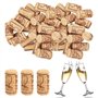 LPAMABA 100 PCS Bouchon de Vin Liege Bouchon de Vin Réutilisable Bouchon de Bouteille de Vin en Bois Bouchons en Liège pour Bout