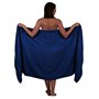 Wholesale Trade Dealz Drap de bain extra large 100 x 200 cm - 600 g/m² - Bleu