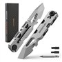 GIRIAITUS Multi-Outils EDC avec Tournevis à Cliquet Bidirectionnel et Stylo Éternel