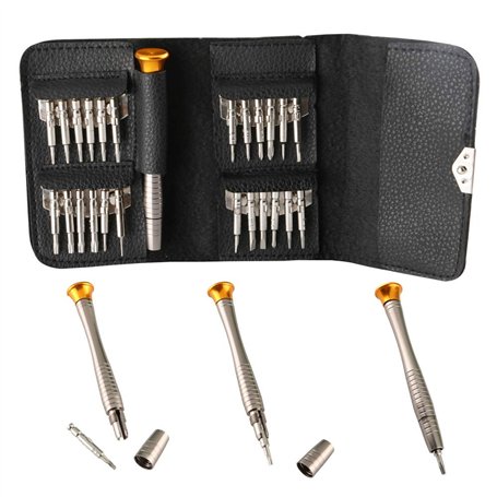 CESFONJER 25pcs Tournevis de Multi-usages Tournevis de Précision Set pour iPhone 7