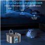 AQXONG 3.2L Fontaine à Eau pour Animaux de Compagnie en Acier Inoxydable, Fontaine à Eau pour Chat Ultra Silencieuse avec Lumièr