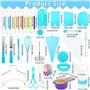 ROELLY Kit Patisserie de 322 Pièces, Outils de Cuisson pour Plateau Tournant Patisserie, Ustensiles à Pâtisserie Douilles à Pâti