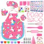 MUOIVG Ensemble de Cuisine et pâtisserie pour Enfants - 49PCS Kit Patisserie Enfant