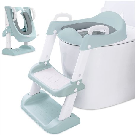 MUOIVG Réducteur Toilette Enfant avec Escalier