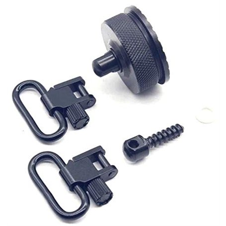 1.0'' Rifle Sling Swivels Remington 1100 Sling Mounting Kit - 12 Gauge Gun Magazine Cap Swivels S-8022