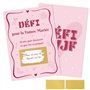 12 Cartes à Gratter pour EVJF Cartes de Défi avec Stickers pour Enterrement de Vie de Jeune Fille Accessoire Jeu Fête EVJF