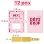 12 Cartes à Gratter pour EVJF Cartes de Défi avec Stickers pour Enterrement de Vie de Jeune Fille Accessoire Jeu Fête EVJF