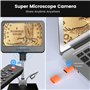 Andonstar AD210 Microscope numérique LCD 10,1 pouces pour adultes, microscope à souder pour réparation électronique, caméra micr