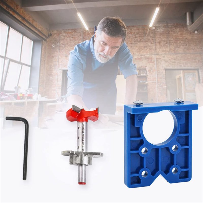 Gabarit De Perçage Pour Charnière Invisible De 35 Mm Et Fixation De