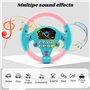 Jouets de volant pour enfants, simulateur de conduite de voiture avec musique, jouets éducatifs musicaux pour bébés et enfants,