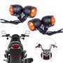 SFONIA 4pcs Indicateurs de Moto Clignotants Lumières 12V Imperméable Universel pour Moto Scooter Quad Cruiser Off Road
