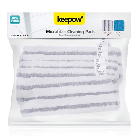 KEEPOW Lot de 5 chiffons en microfibre compatibles avec nettoyeur à vapeur Kärcher EasyFix SC 2