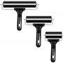 VinBee Lot de 3 Rouleaux de Brayer en Caoutchouc Souple pour travaux manuels