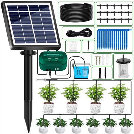 Kit Arrosage Automatique Solaire pour Jardin