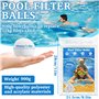 900g Réutilisables Balle Filtrante Piscine Peut Remplacer 31 kg Sable Filtrant