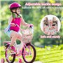 Sacoche de vélo pour enfant - Étanche - Panier avant - Panier de vélo pour enfants - Accessoires de vélo (rose)