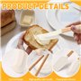 Maryse Patisserie, 4 Pièces Marises de Cuisine Silicone Spatule Cuisine Résistantes à la Chaleur Spatule Patisserie avec Manche