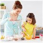 Maryse Patisserie, 4 Pièces Marises de Cuisine Silicone Spatule Cuisine Résistantes à la Chaleur Spatule Patisserie avec Manche