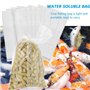 Prmape Sac Soluble PVA pour Pêche à la Carpe - 100 Pièces, Adapté aux Appâts Solides (14.5 * 7.5cm)