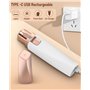 Rasoir Visage Electrique pour Femmes, 2 en 1 Rasoir sourcils Electrique Femme, Rechargeable Rasoir électrique 2 en 1 pour le vis