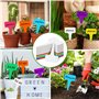 Lot de 160 étiquettes pour plantes en plastique de qualité supérieure – 100 blanches + 60 x multicolores, étiquettes pour plante