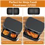 POFIBO Moule Silicone pour Ninja Foodi Flexdrawer 10,4 L AF500EU - 3PCS Réutilisable Airfryer Moule à Pâtisserie pour Ninja Flex