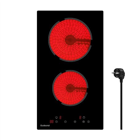 Gudsunal Plaque Vitrocéramique 2 Feux Encastrable