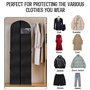 Housses de Vêtements, 180x60CM Housse Vetements à Suspendre, Pliable Housse Robe de Mariée, Anti Poussière Humidité Housse Vetem