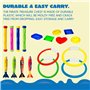 JOYIN 18 Pcs Jouets de Plongée Jouets de Natation Piscine Jeux de Piscine Jouet Anneaux Plongée sous-Marine Bâtons de Plongée et