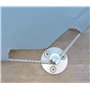 Piton Douille Rétractable + 3 Vis | pour Fixation bâche Couverture de Piscine sur Plage Bois | Alu/INOX | Unité - POOLCO