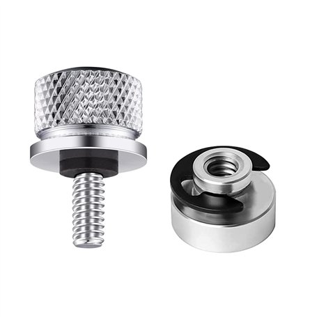 ROOBZE Jeu d'écrous de Boulons de Fixation de Siège de Moto 1 jeu siège Montage Boulon selle de moto en aluminium avec filetage