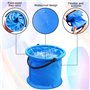 4 seaux Pliables pour Adulte - 2 l - Petit Seau coloré - Multifonctionnel - pour Le Camping, la pêche, la Plage
