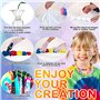 ZLPBAO Tie Dye Kit 37 Couleurs - Kit Tie Dye pour enfants - Teinture Textile de Tissu Vives pour Enfants et Adultes DIY Peinture