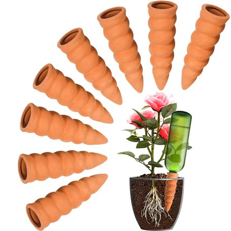 POWZOO Lot de 8 Cône en Argile d’arrosage