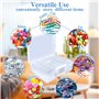 ZHHGOO Boîtes de Rangement Photos,16 Compartiments Intérieurs pour Photos Transparentes,Mallette de rangement Portable avec D'ét