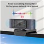 Webcam Autofocus avec Cache, Caméra Web HD 1080P USB avec Double Microphones pour Live Streaming PC Skype Xbox Facebook et Youtu