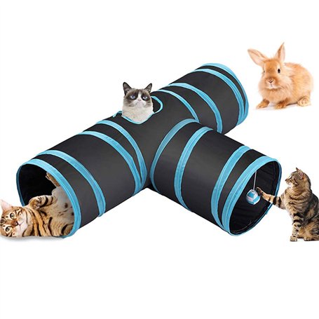 Tunnel Jeu Pet Tube Pliable Jouet pour Les Chats Lapins Chiens