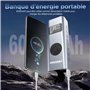 Mini Compresseur à Air Portatif, HYCHIKA 12V 6000mAh Gonfleur Pneus Voiture Gonfleur Electrique Pompe a Velo 150PSI avec Écran L
