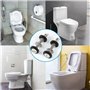 ZACUDA 2 PCS Kits de Boulon de Réservoir de Toilette Fixation Réservoir WC Boulons de Réservoir de Chasse d'Eau Boulons de Réser