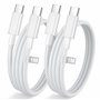 iPhone 15 16 Câble USB C vers USB C 1M/Lot de 2
