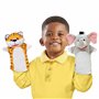 Melissa & Doug Marionnettes À Main, 6 Marionettes Animaux de Safari, Jouet créatif pour Filles et garçons de 3 4 5 6 7 Ans, Cade
