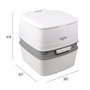 Thetford Porta Potti Qube 165 Toilettes de Camping Réservoir 21 l Hauteur d'assise Naturelle