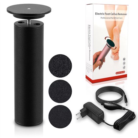 Râpe électrique pour callosités et callosités - Râpe électrique pour callosités - Soin des pieds - Pour pédicure - Vitesse régla