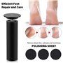 Râpe électrique pour callosités et callosités - Râpe électrique pour callosités - Soin des pieds - Pour pédicure - Vitesse régla